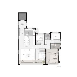 金地·大成乐府4室2厅1厨2卫建面119.00㎡