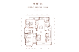 翰林福邸5室2厅1厨5卫建面328.0㎡