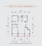 宸熙C1-116平米户型