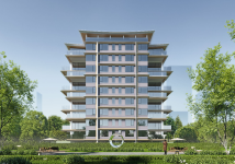 白桦林晓林晓-建筑立面效果图（洋房）