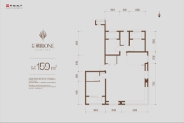 中海·朝阳ONE4室2厅1厨2卫建面159.0㎡