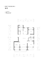 北京隅·西颂4室2厅1厨2卫建面122.0㎡