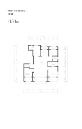 北京隅·西颂4室2厅1厨2卫建面154.0㎡
