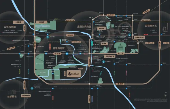 中海·丽金府交通图