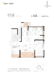中寰悦府4室2厅1厨2卫建面148.0㎡