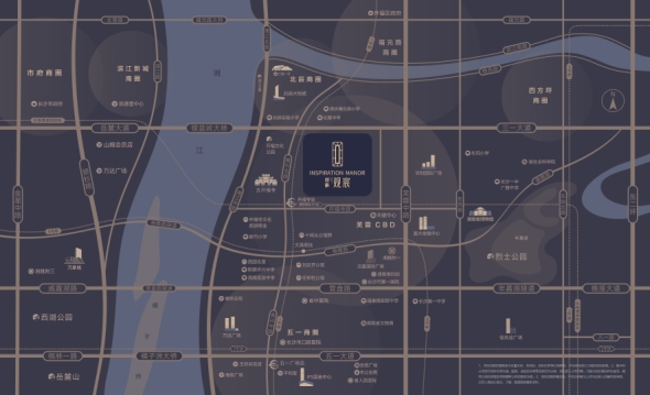 邦泰观宸交通图