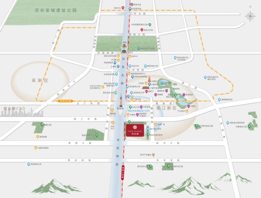 华发锦宸赋交通图