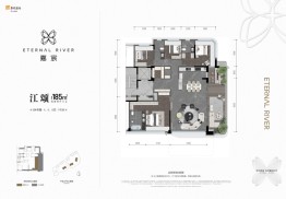 华润置地嘉宸4室2厅1厨3卫建面185.0㎡