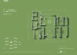 仁恒美视長天雲汀4室2厅1厨3卫建面240.0㎡