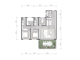 中国铁建·轨交·秦风雅颂4室2厅1厨2卫建面117.0㎡