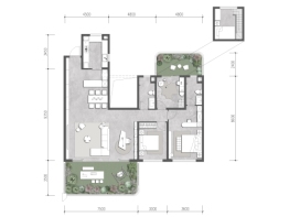 中国铁建·轨交·秦风雅颂4室2厅1厨2卫建面137.0㎡