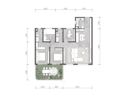 中国铁建·轨交·秦风雅颂4室2厅1厨2卫建面117.0㎡