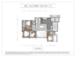 源启金沙4室2厅1厨3卫建面139.0㎡