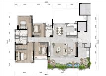 银海·兰亭四季143户型图(奇数)