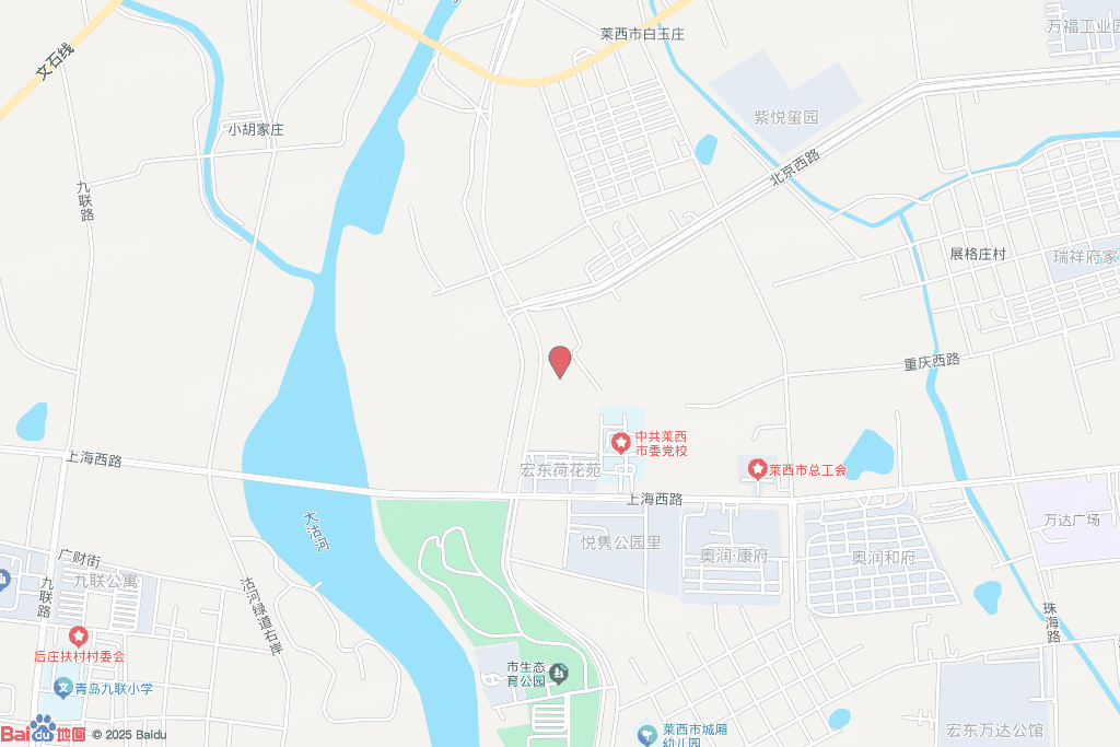 蔚蓝河畔交通图
