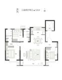 冀兴臻园沐光建面约128平
