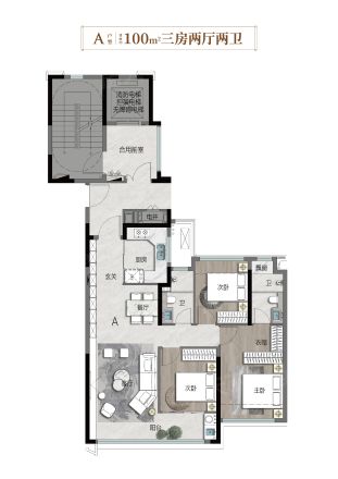 建发九龙观唐户型图