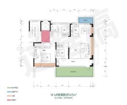 鲁投·壹号院3室2厅2卫建面143.0㎡