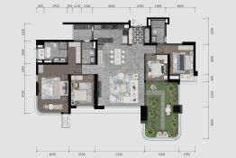 长嘉汇4室2厅1厨3卫建面181.0㎡