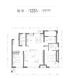 时代之城·朗溪3室2厅1厨2卫建面123.0㎡