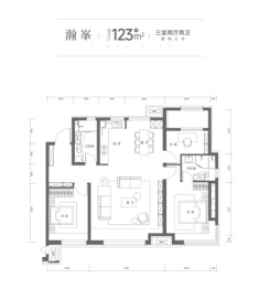 时代之城·朗溪3室2厅1厨2卫建面123.0㎡