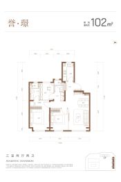 能建·東誉府3室2厅1厨2卫建面102.0㎡
