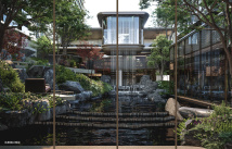 绿城·玉百合园林效果图