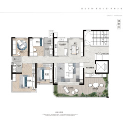 银海盛汇天际4室2厅1厨2卫建面138.0㎡