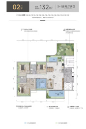 骏景湾·滨江誉峰4室2厅1厨2卫建面132.0㎡