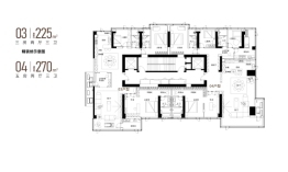 美林·东塘壹号5室2厅1厨4卫建面270.0㎡