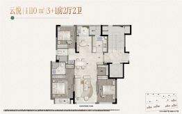 宁波瑞云3室2厅1厨2卫建面110.0㎡