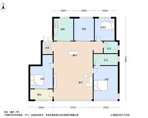 馥香园 149平4居 南向简装修 随时签约