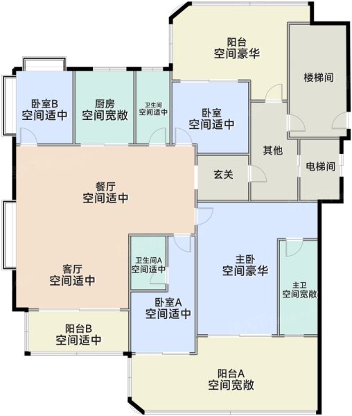 苏州龙湖未来·御湖境4室2厅3卫1厨185.00㎡户型图-苏州房天下