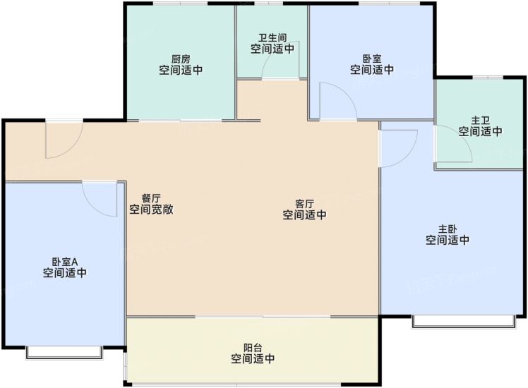 济南中奥·观宸3室2厅2卫1厨112.00㎡户型图-济南房天下