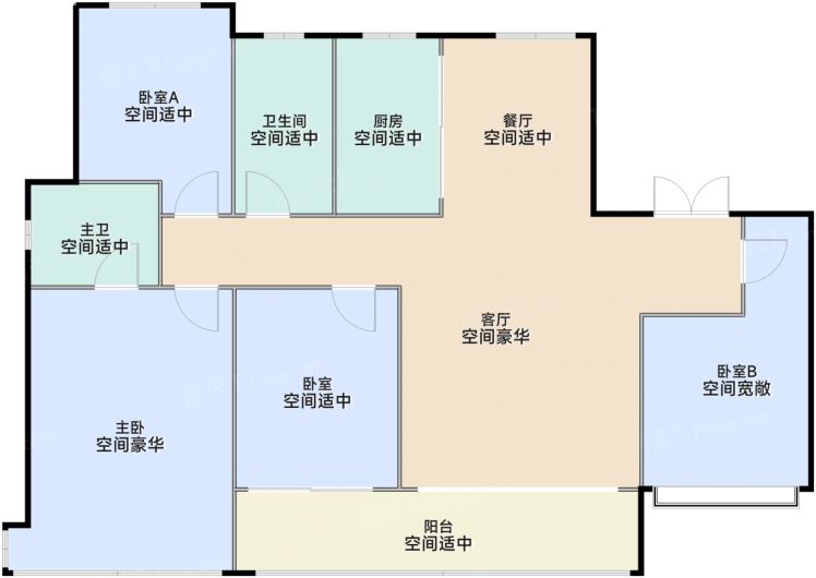 济南青云阁4室2厅2卫143.00㎡户型图-济南房天下