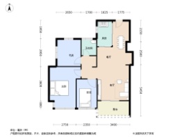 瑞云府3室2厅1卫建面76.0㎡