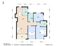 瑞云府3室2厅2卫建面86.0㎡