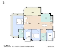自贸·湾啟紫荆3室2厅2卫建面121.0㎡