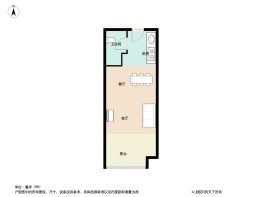 乐橙荟广场1室1厅1卫建面53.69㎡