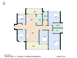 悦滨府滨江天悦5室2厅3卫建面120.0㎡