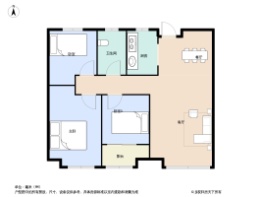 城建书苑3室2厅1卫建面110.0㎡
