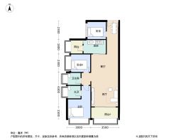 沃华中心广场3室2厅2卫建面84.96㎡