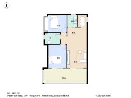华侨城古劳水乡·纯水岸2室2厅1厨1卫建面86.0㎡