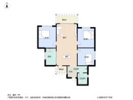 天府龙智1号3室2厅1卫建面88.0㎡