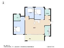 东湖金座3室2厅2卫建面104.0㎡