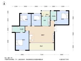 绿城锦园4室2厅2卫建面132.0㎡