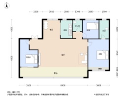 龍禧华府3室2厅2卫建面165.0㎡