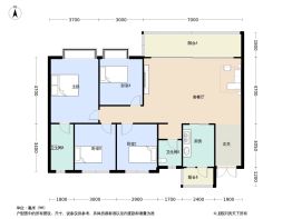 领地悦音阁4室2厅2卫建面141.0㎡