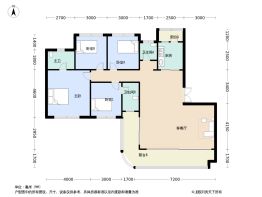 湔投峰樾4室2厅3卫建面143.0㎡