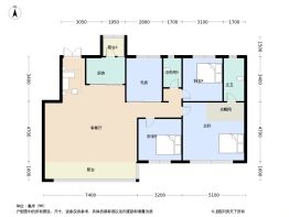中铁拾贰宸 4室2厅2卫建面143.0㎡